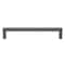 Gliderite Hardware 6-1/4 in. Center to Center Solid Square Bar Pull Graphite Gray 21683-160-GPH-1 - alternate 1